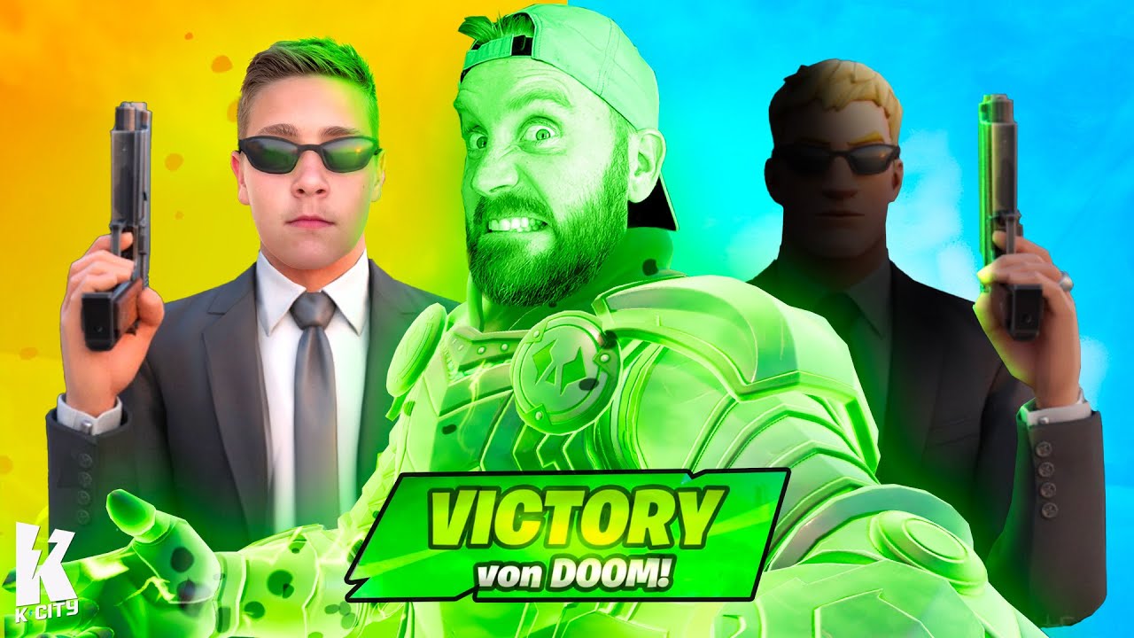 Using Bodyguards to get Victory Von Doom in Fortnite (K-City