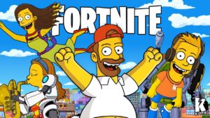 We Became The Simpsons in FORTNITE (1v1v1v1 Family Challenge)