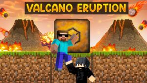 We Created BUNKER to Survive VOLCANO ERUPTION in Minecraft...