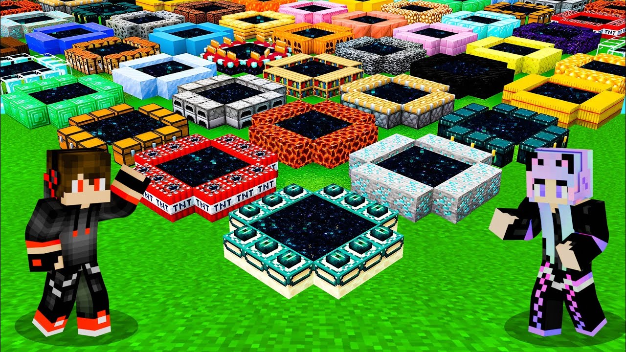We found 1000 SECRET PORTALS in Minecraft!