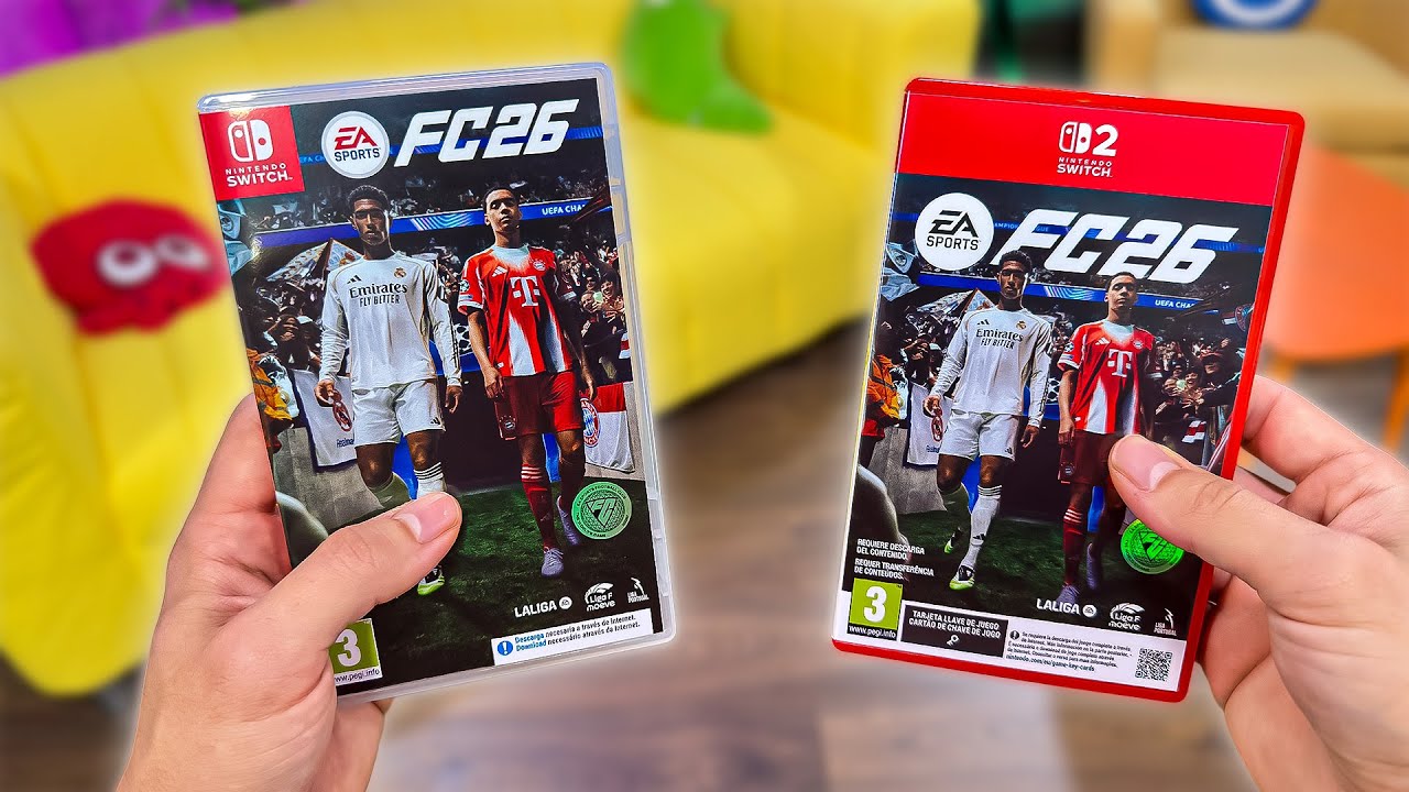 ¿Son iguales? 🧐 Compré los EA Sports FC26 para Nintendo