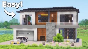 Minecraft: How to Build a Large Modern House | Tutorial🏠