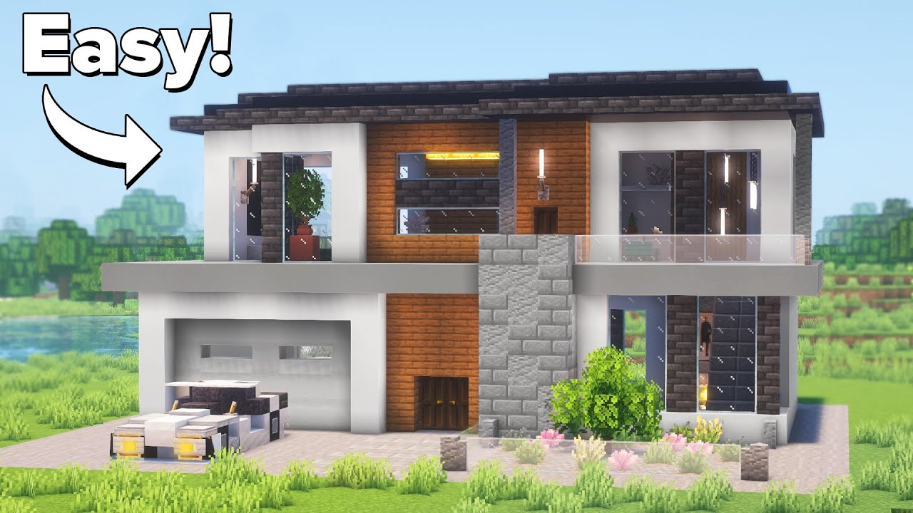 Minecraft: How to Build a Large Modern House | Tutorial🏠