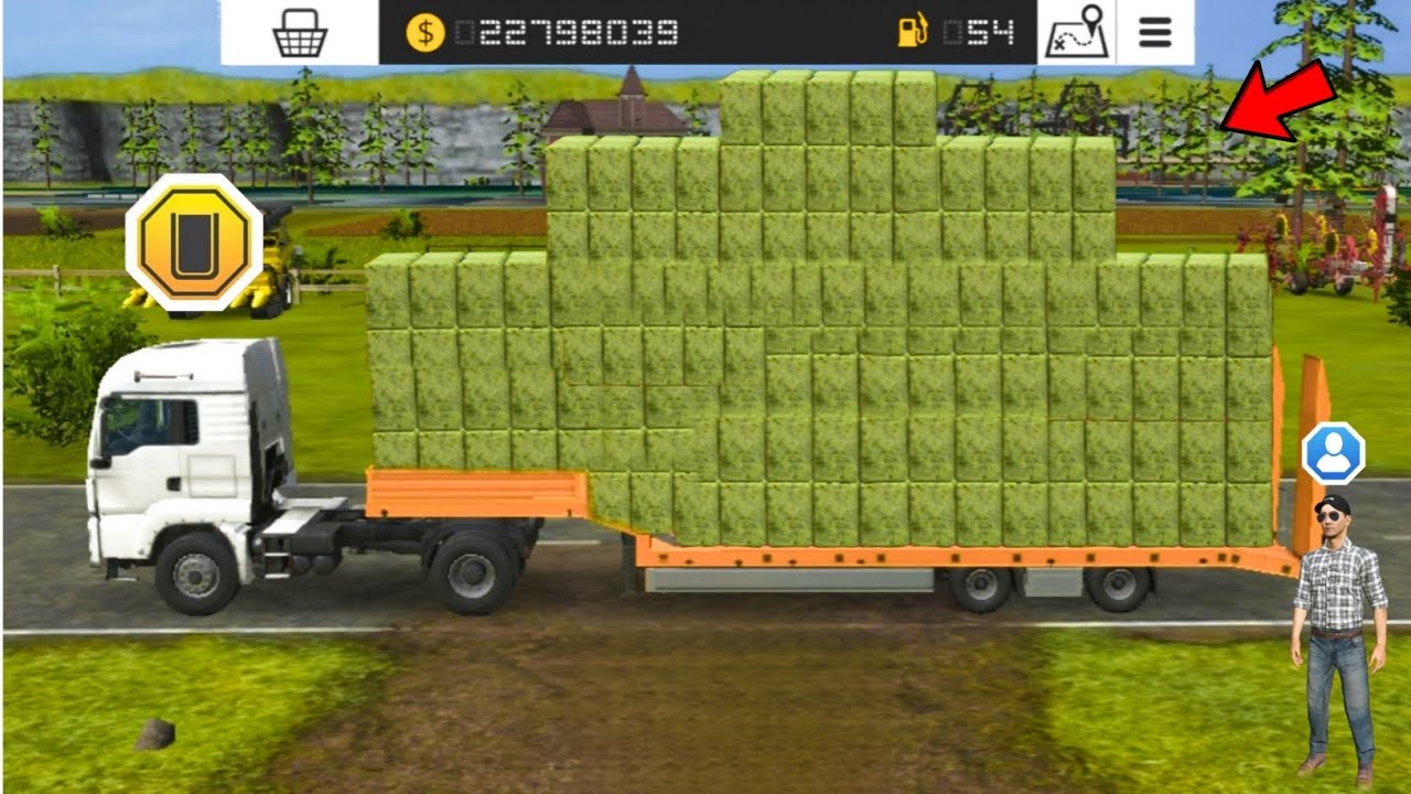 Bales Delivered With Transport Truck In Fs16 ? Fs16 Gameplay