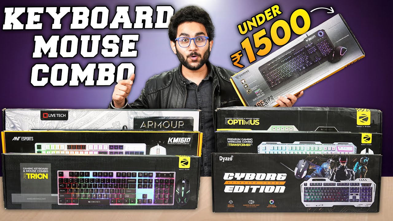 Bought 8 Gaming Keyboard Mouse Combo Under Rs.1500/- ONLY!