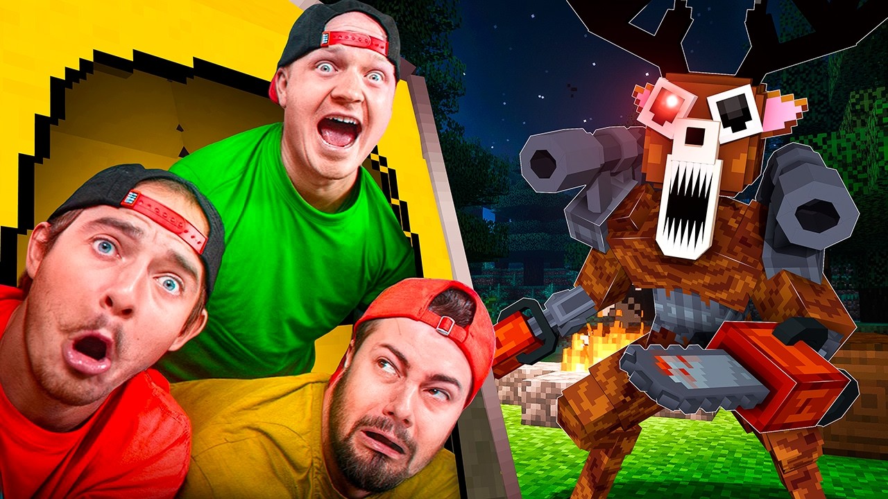 Can We Survive 99 Nights in MECHA Minecraft Forest?