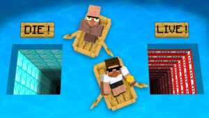 Carry & Doorbin vs Villagers Choose the Right Sea Hole