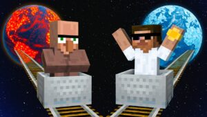 Choose the Right Planet Challenge in Minecraft..