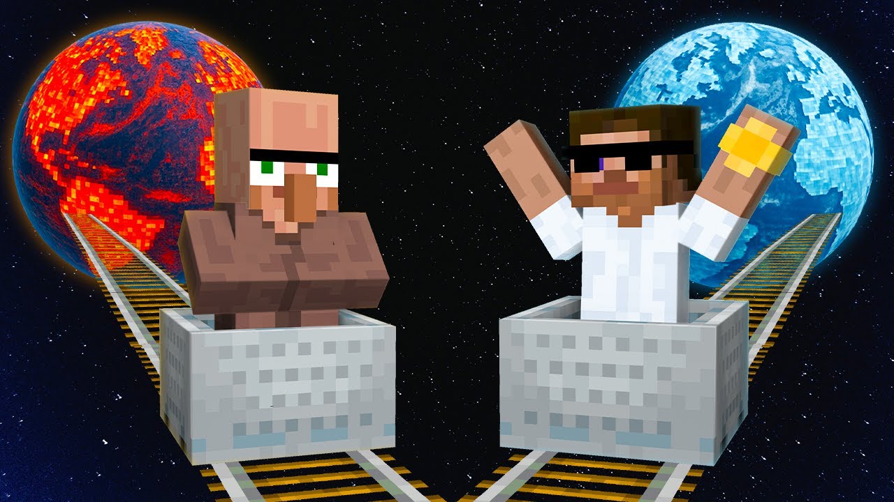 Choose the Right Planet Challenge in Minecraft..