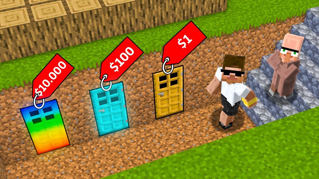 Entering Mysterious Doors with Doorbin in Minecraft..