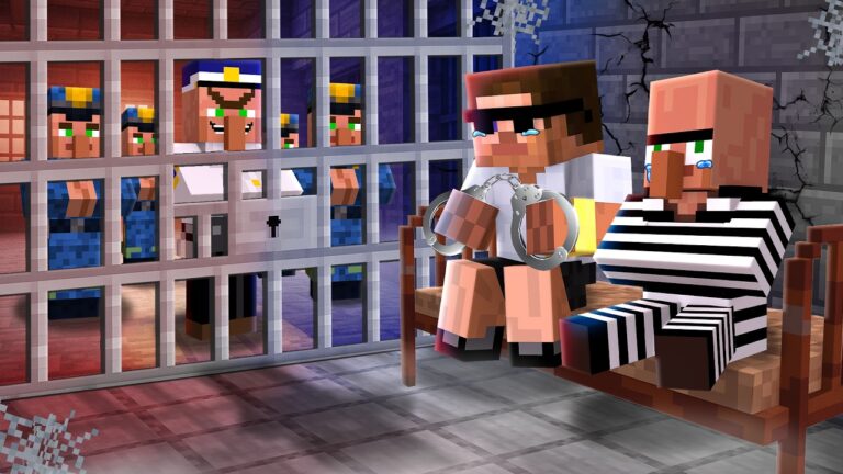 Escaping Hardest Prison with Doorbin in Minecraft..