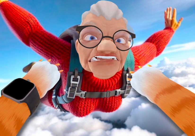 GRANNY'S WORST NIGHTMARE! DROPPING HER FROM THE HIGHEST POINT! I