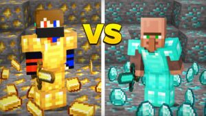 Gold vs Diamond! Which is Stronger in Minecraft?