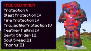 How I Got PROTECTION V Armor in Survival Minecraft...