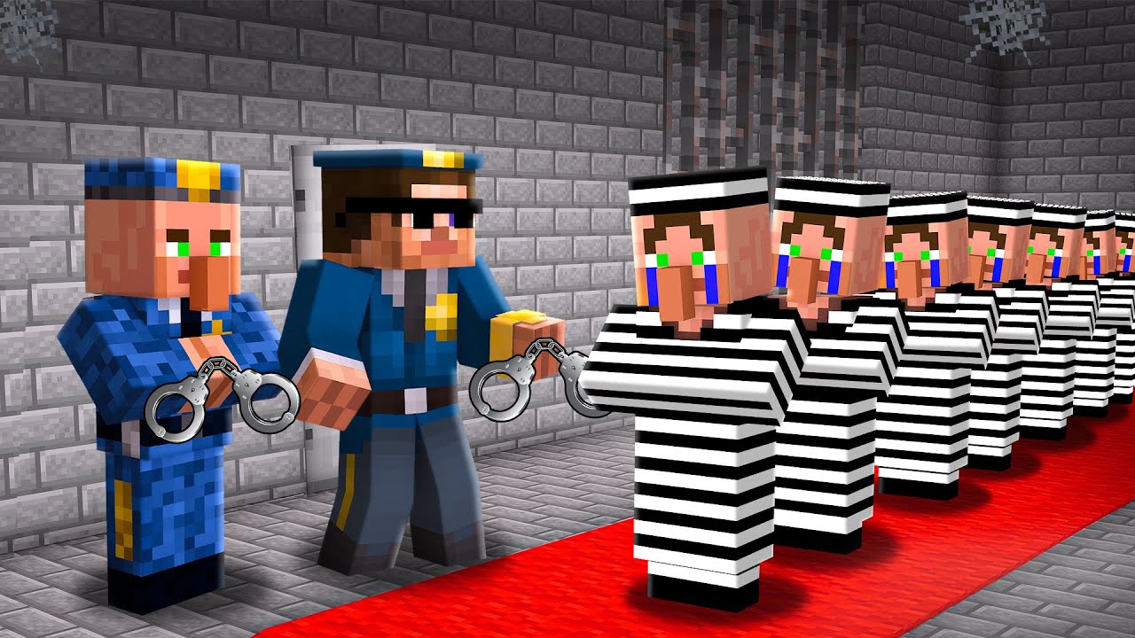 I Arrested all Villagers in Minecraft Village..