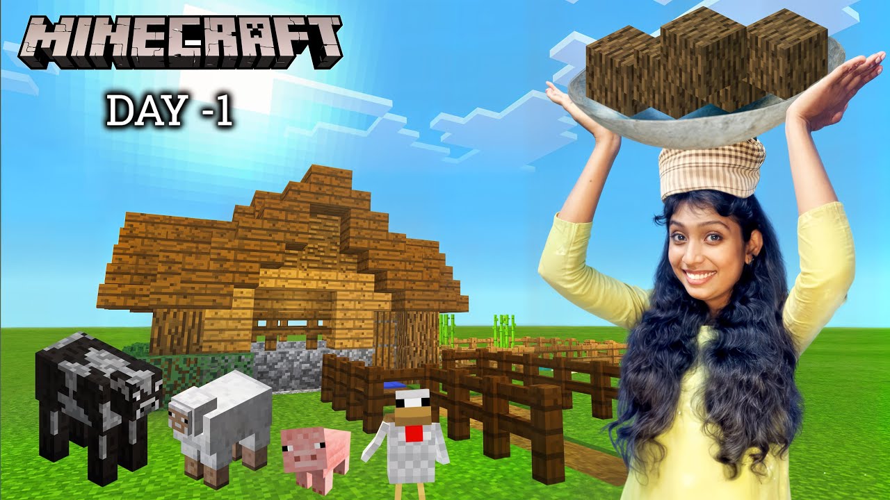 I Found A New Village in MINECRAFT DAY-1 | Jeni