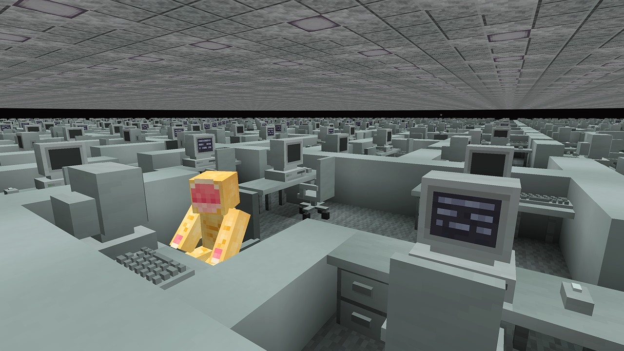 I turned Minecraft into an office job