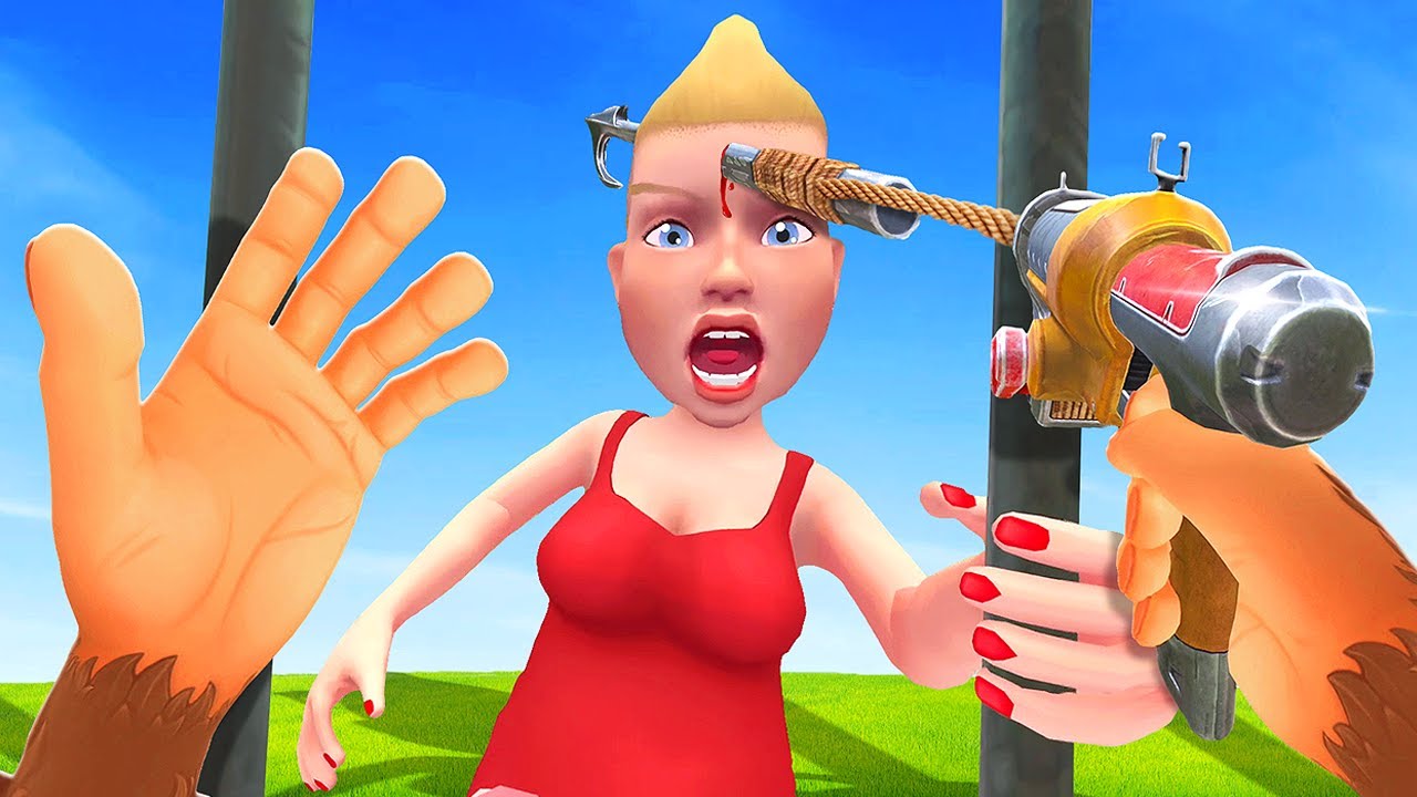 IMPALING Zoo Visitors with Harpoon - I Am Monkey VR