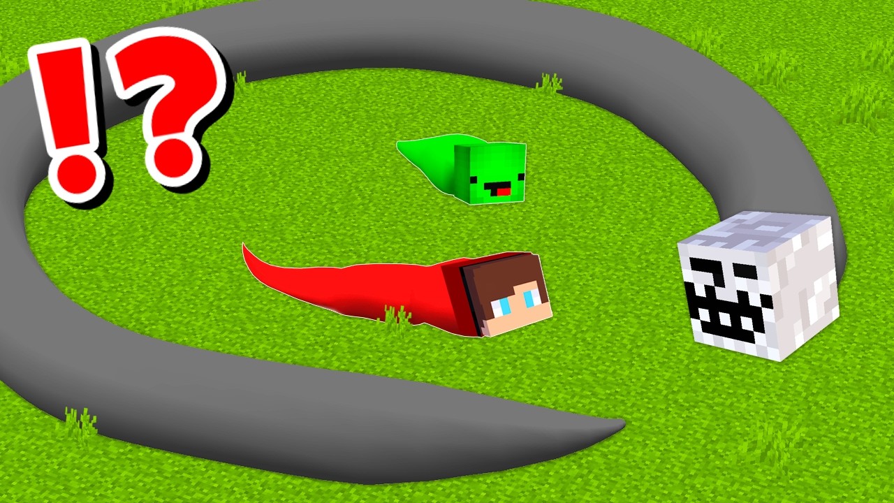 JJ and Mikey become SNAKES CHALLENGE in Minecraft / Maizen