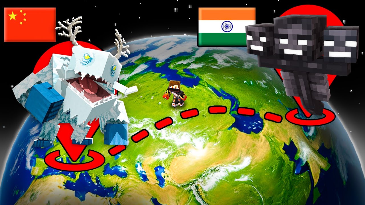 Last Mob To Survive Wins World In MINECRAFT....