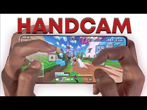 MINECRAFT HIVE BEDWARS ON MOBILE ( HANDCAM )