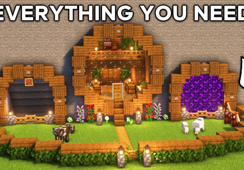 Minecraft: How to Build a Mountain House | Tutorial🏠