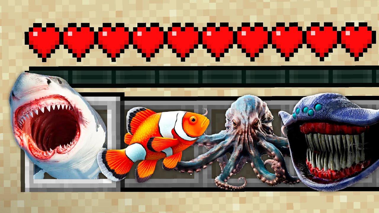 NOVOS ANIMAIS MARINHOS ADICIONADOS NO MINECRAFT