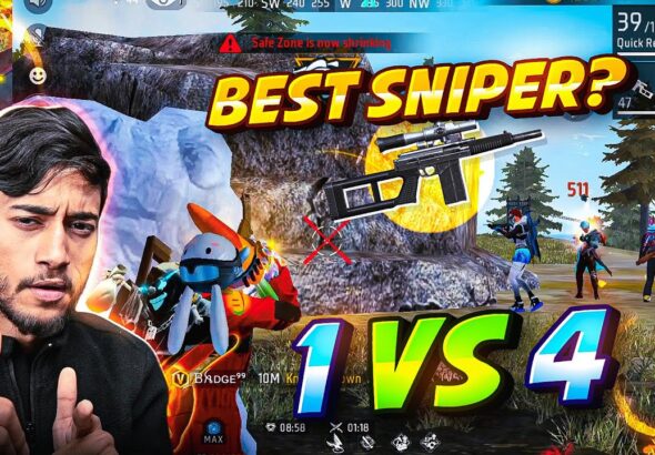 New Dangerous Weapon VSK94 Sniper Solo VS Squad OP Gameplay