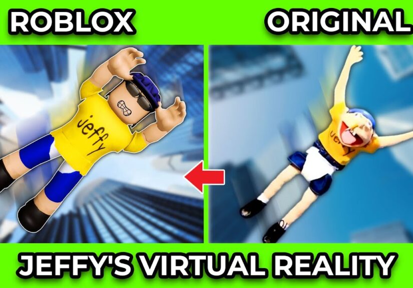 SML Movie vs SML ROBLOX: Jeffy's Virtual Reality ! Side