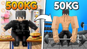 Transforming from 500KG to 50KG in Minecraft...