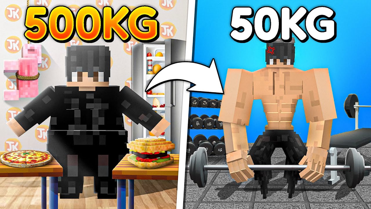 Transforming from 500KG to 50KG in Minecraft...