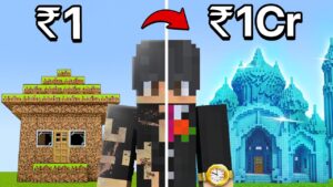 Upgrading House From DIRT to DIAMOND in Minecraft!