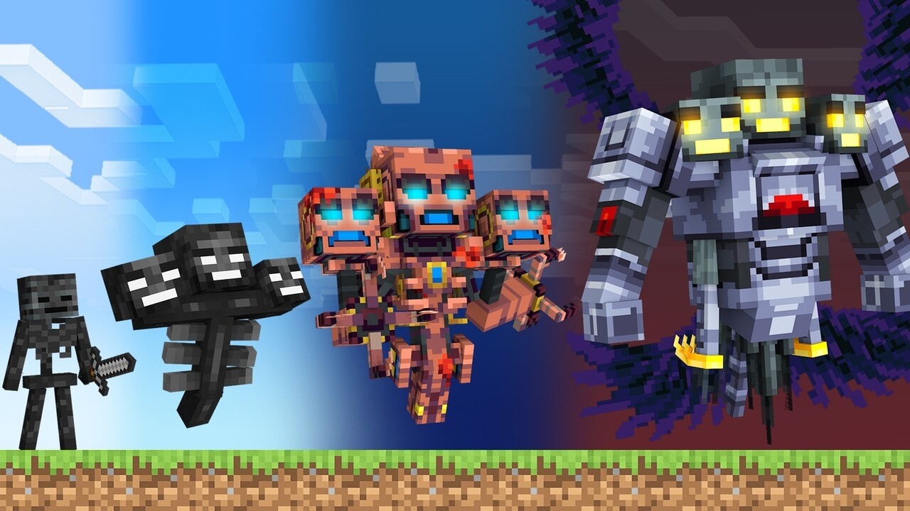 Upgrading WITHER into a GOD in Minecraft!