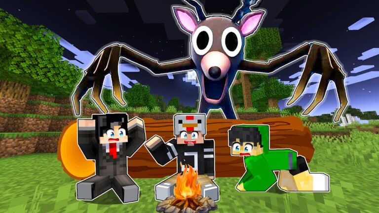 We Survive 99 NIGHTS In The Forest in Minecraft!