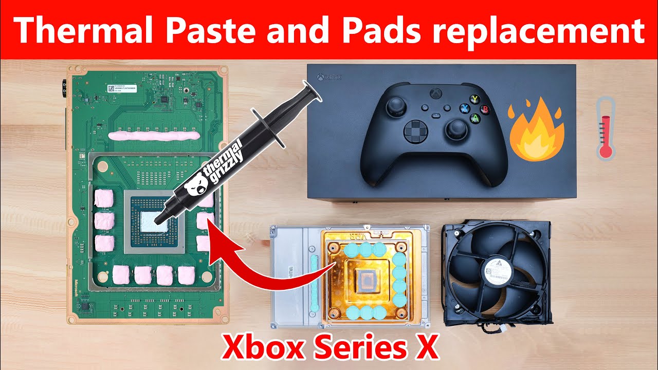 Xbox Series X Thermal Paste and Pads replacement and Cooling