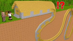 Carry and Doorbin found a UNDERGROUND VILLAGER HOUSE in Minecraft