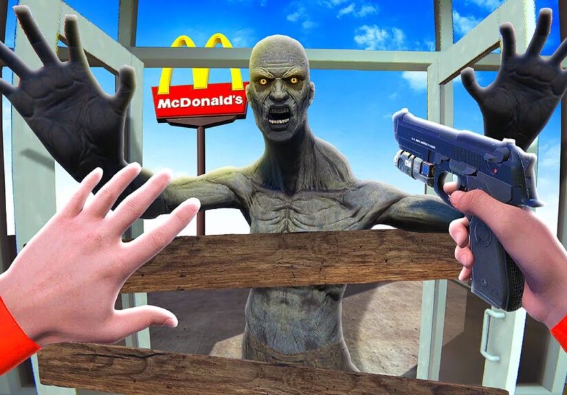 Defending MCDONALD'S from Zombies - Bonelab VR Mods