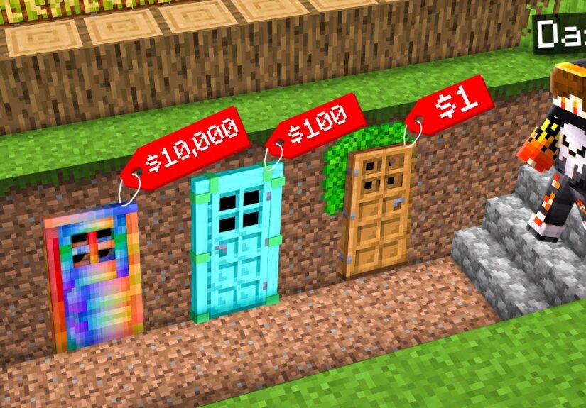 Don’t enter the wrong door in Minecraft !!!