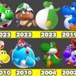 Evolution of Yoshi Power-up Game Graphics In Nintendo Games (1990-2025)