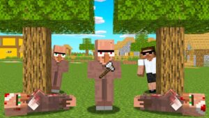 Fake Doorbin Enter Our Village in Minecraft..