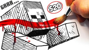 HORROR Artist Vs $20 MINECRAFT "How to Draw" Book ✍️