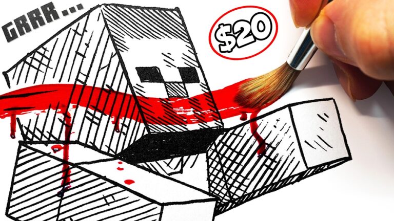 HORROR Artist Vs $20 MINECRAFT "How to Draw" Book ✍️