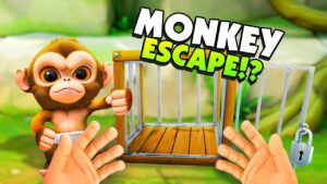 Helping a BABY MONKEY Escape From It's CAGE in I
