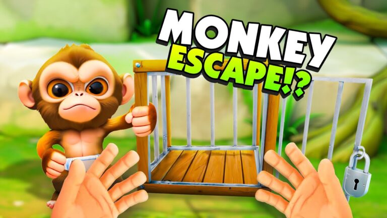 Helping a BABY MONKEY Escape From It's CAGE in I