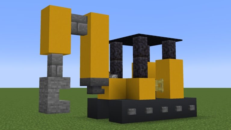 How To Build an Excavator In Minecraft | Step-By-Step