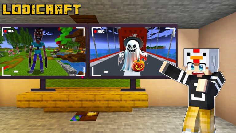 I Found Scary GHOST On A CCTV Camera in Minecraft!!