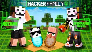 I Got Adopted By A HACKER FAMILY In Minecraft!
