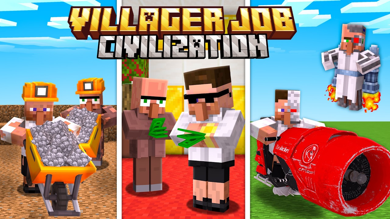 I Joined Villager Job Civilization in Minecraft..