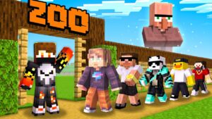 I MADE FAMOUS YOUTUBER ZOO IN MINECRAFT !!!