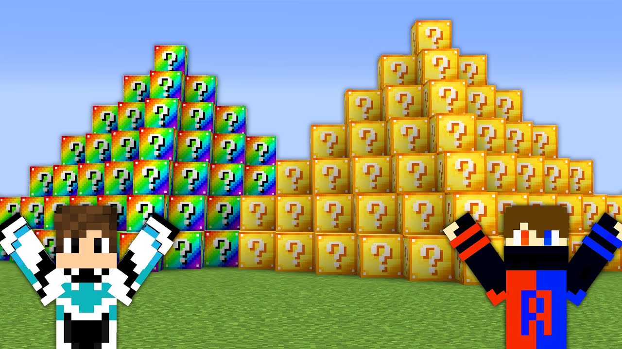 I Played a Lucky Block PYRAMID Race in Minecraft